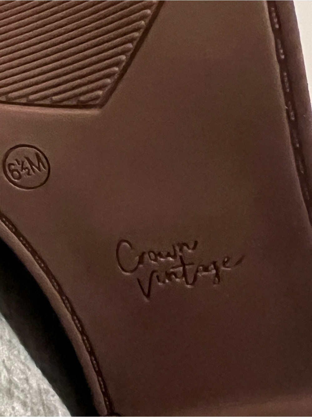 Crown Vintage Tall Leather Over-the-Knee Boots in Cognac Brown - Picture 5 of 5